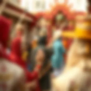 Cultural Richness: Celebrating Traditions in Dubai Cultural celebration in Dubai featuring traditional attire and festivities