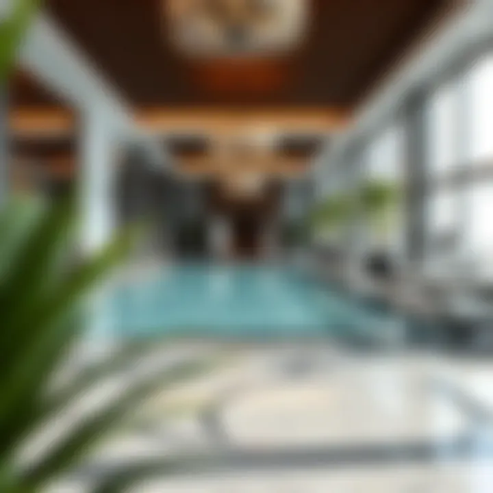 Exclusive amenities available at Al Bakhit Tower including pool and fitness center