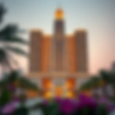 Stunning exterior view of Al Bakhit Tower showcasing its architectural elegance