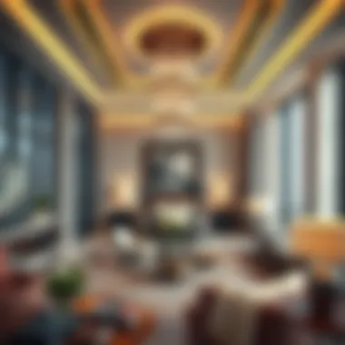 Luxurious interior design of a residence within Al Bakhit Tower