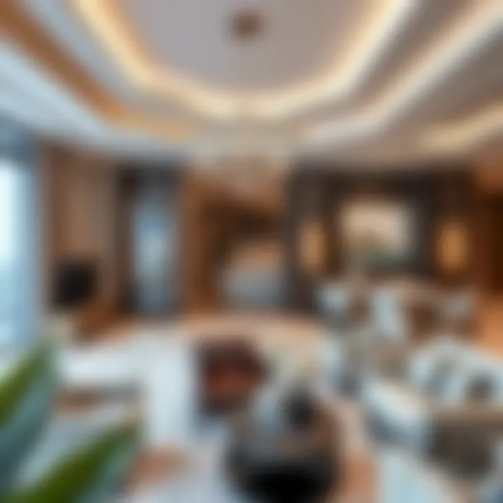 Elegant Interior Design of Al Bandar Residences Luxurious living space interior in Al Bandar