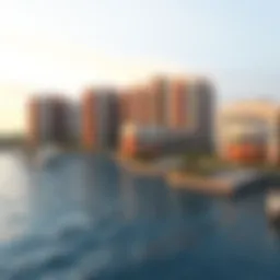 Stunning waterfront view of Al Bandar community