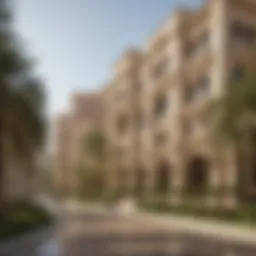 Stunning architectural facade of Al Fattan Park View