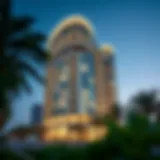 Stunning exterior view of Al Ferdous Building showcasing modern architecture