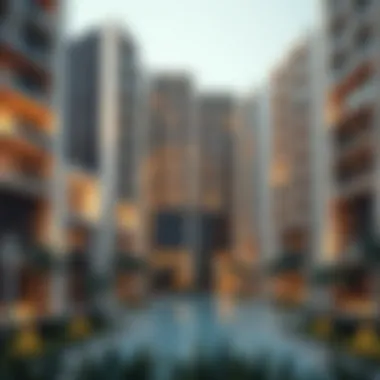 Architectural design of Al Garhoud Complex showcasing modern aesthetics