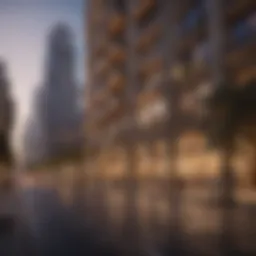 Stunning architectural perspective of Al Jaddaf Avenue
