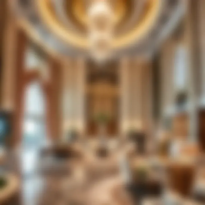 The Opulent Lobby of Al Manara Tower Luxurious lobby of Al Manara Tower highlighting upscale design features