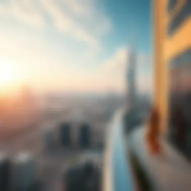 Skyline view from the rooftop of Al Manara Tower