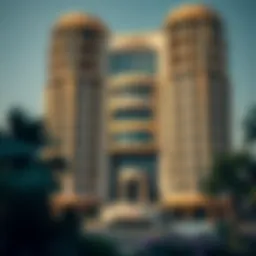 Stunning view of Al Mashroom Building 3 showcasing its unique architectural design