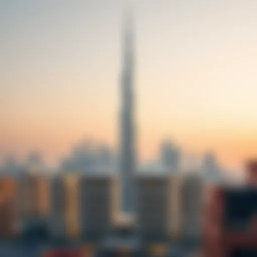 Al Noor Tower: A Jewel in Dubai's Urban Landscape Stunning view of Al Noor Tower against the Dubai skyline