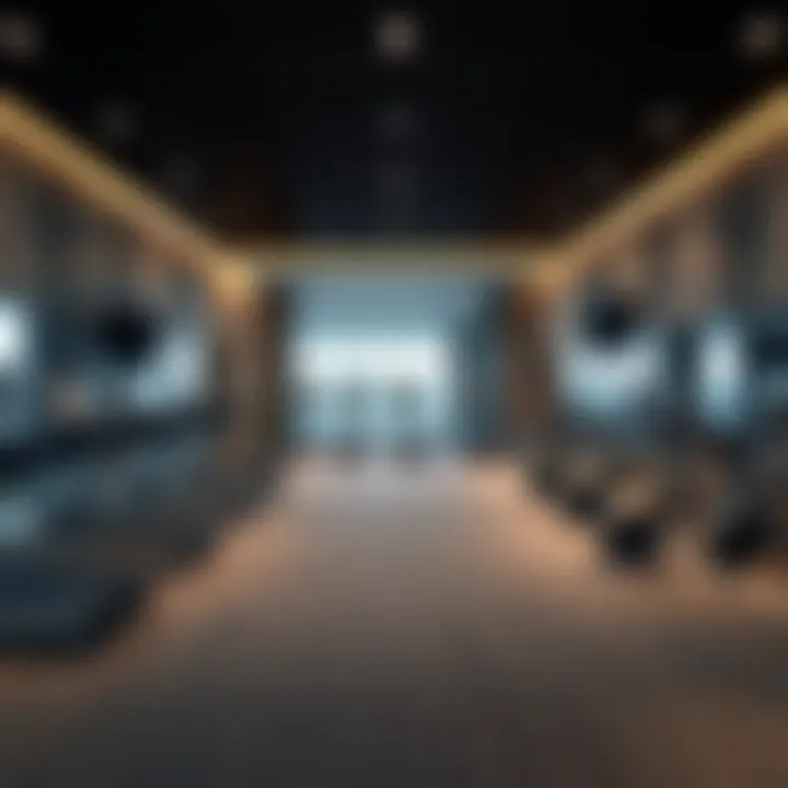 Modern fitness center in Al Shafar Tower designed for elite residents.