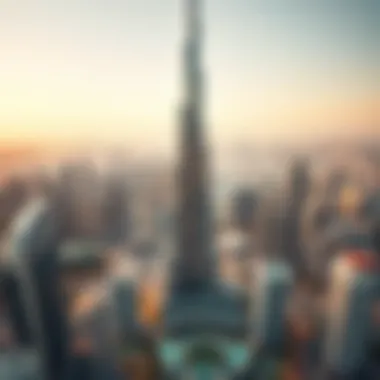 Aerial Perspective of Al Wasl Tower Aerial perspective showcasing Al Wasl Tower's position in Dubai