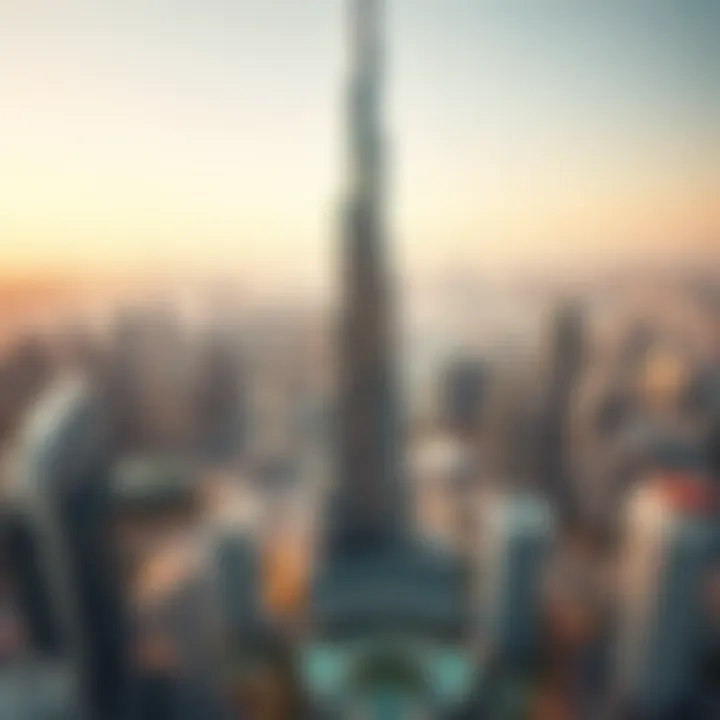 Aerial Perspective of Al Wasl Tower Aerial perspective showcasing Al Wasl Tower's position in Dubai