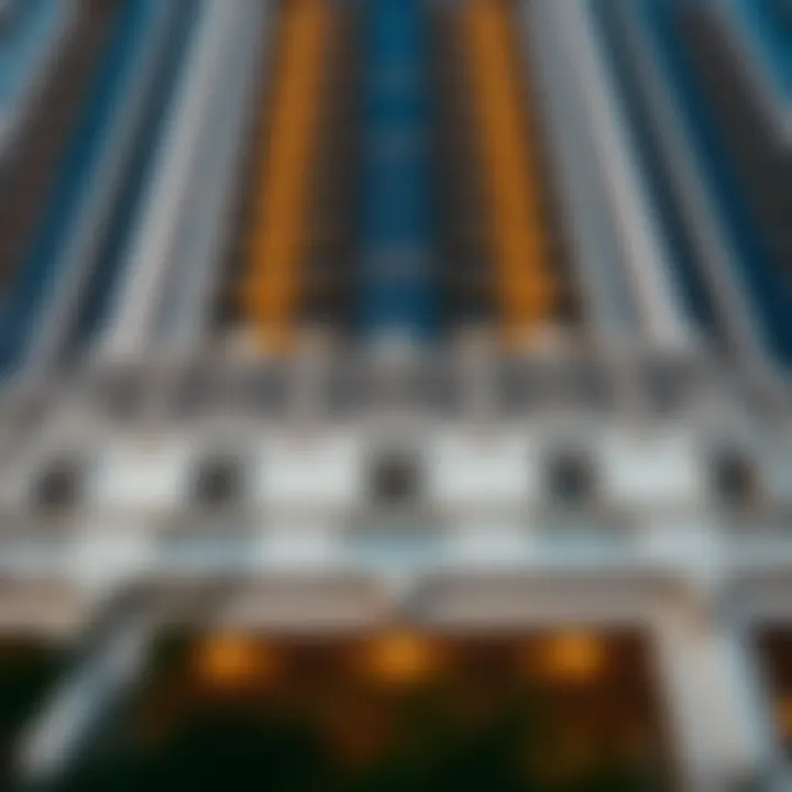 Facade Details of Al Wasl Tower Architectural details of Al Wasl Tower's facade