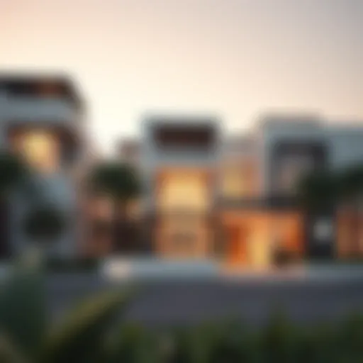 Luxury villas showcasing modern architecture in Al Wasl Zabeel