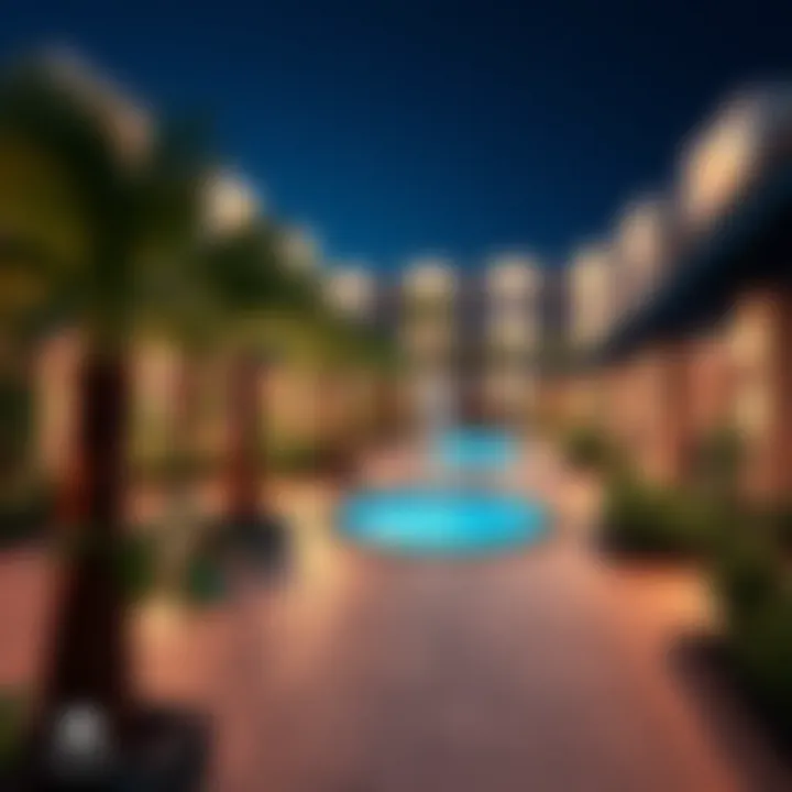 Vibrant community amenities at Al Zahia Garden Apartments