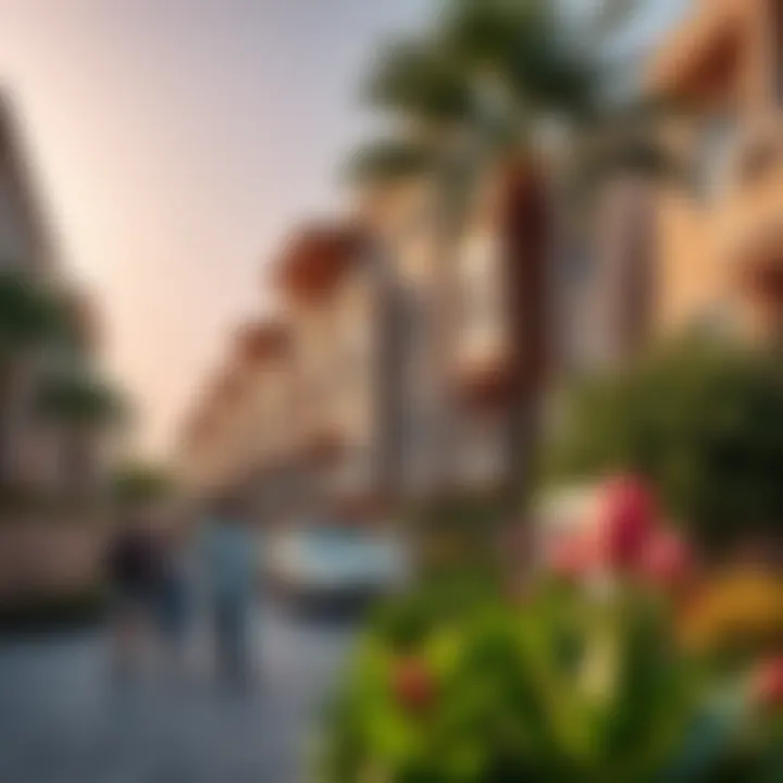 Vibrant neighborhood dynamics around Atria Studios.