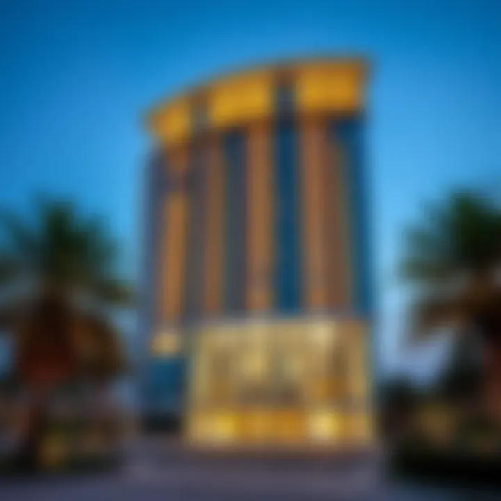 Exterior view of the Avari Building showcasing its modern architecture