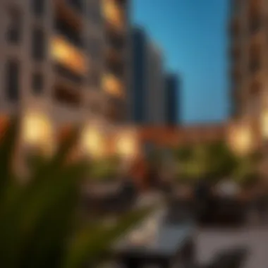 Community spaces fostering social interaction in Aya Dubai