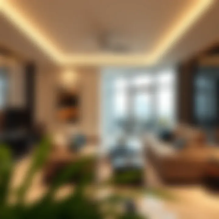 Beautifully designed interiors of an apartment in Aya Dubai