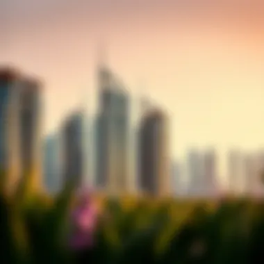 Stunning skyline view of Aya Dubai showcasing its modern architecture