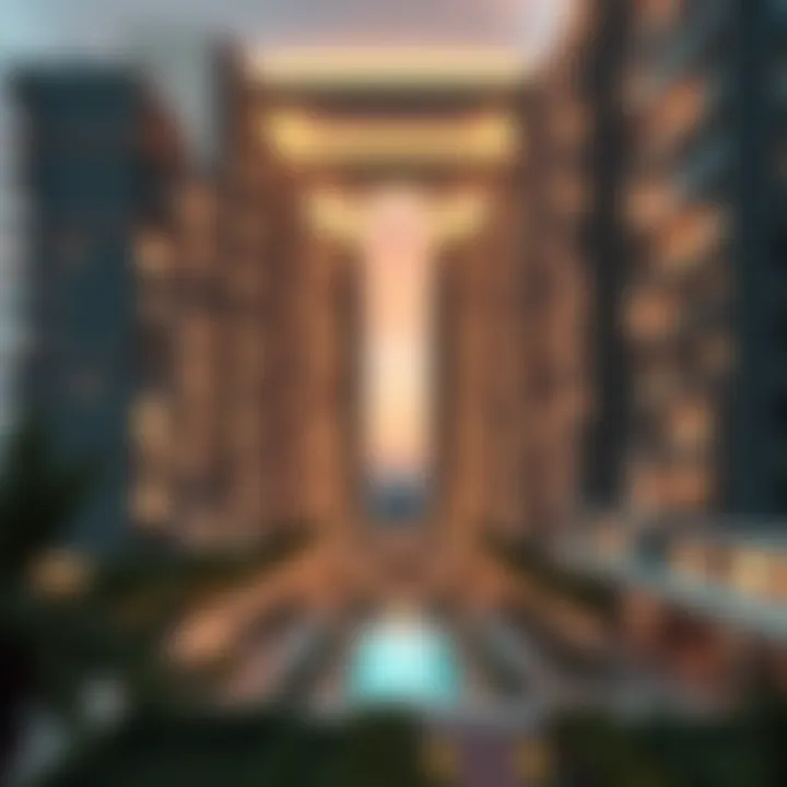 Architectural Marvel of Azure Residence Breathtaking view of Azure Residence's architectural design