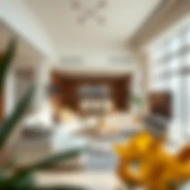 Open-plan living area showcasing modern design