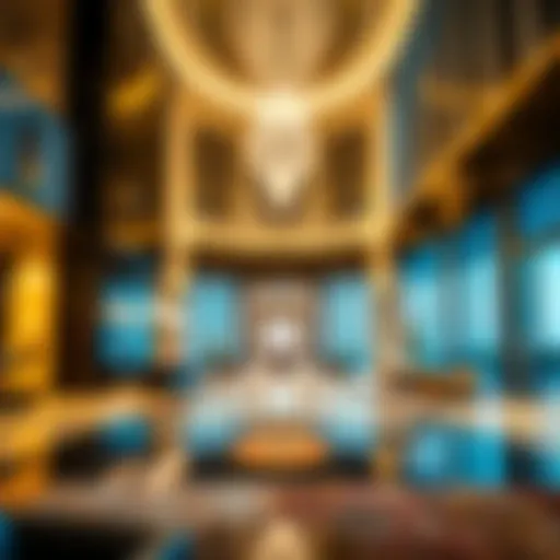 Luxurious Lobby Design of Beach Isle Tower Elegant lobby entrance of Beach Isle Tower