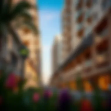 Vibrant community surrounding Belle Vue Apartments