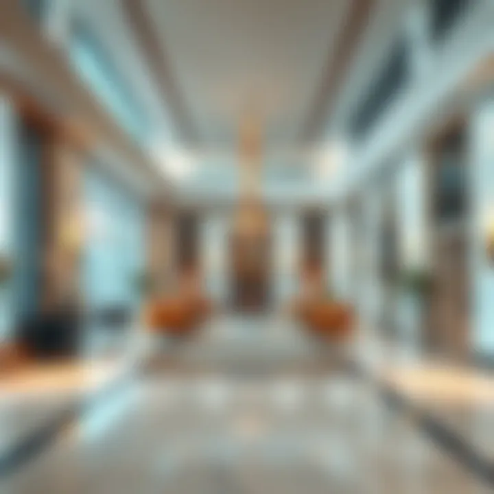 Elegant Lobby at Binghatti Al Jaddaf Elegant lobby area showcasing modern design elements