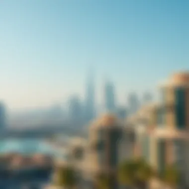 Stunning skyline view of Dubai featuring Binghatti residences