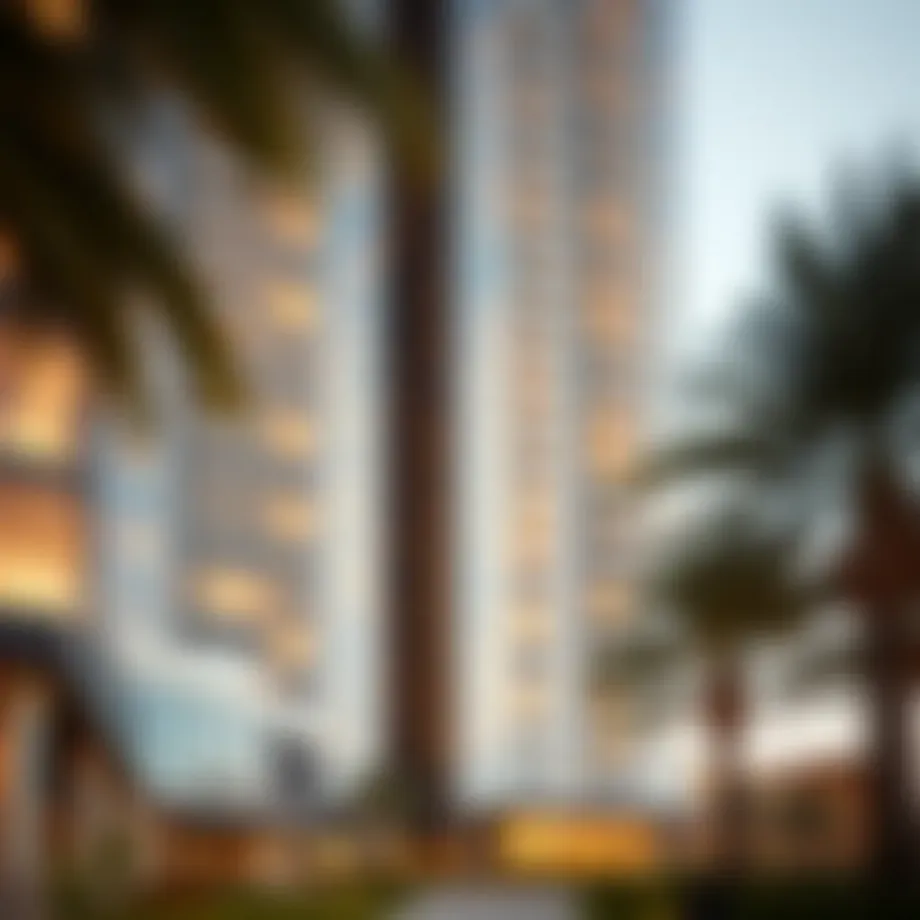 Stunning architectural facade of Binghatti Horizons