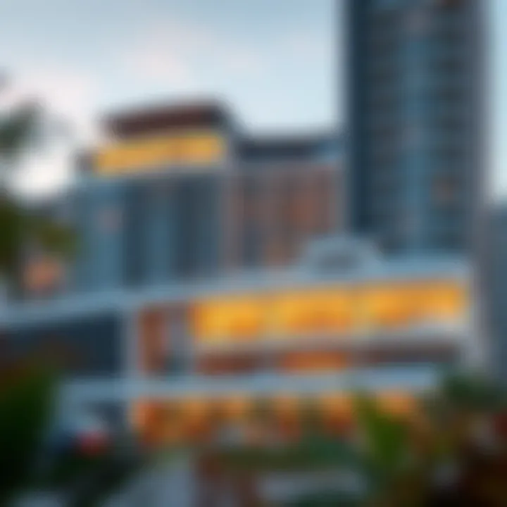 Stunning exterior view of Binghatti Jaddaf showcasing modern architecture