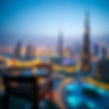Breathtaking Views of Dubai Skyline Panoramic view of the Dubai skyline from Binghatti Lavender
