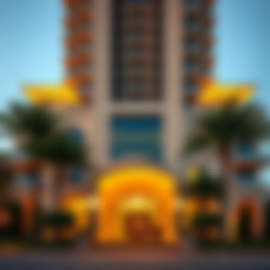 Exterior view of Binghatti Mercedes showcasing its luxurious architecture