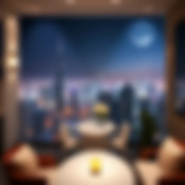 Breathtaking view from a balcony overlooking Dubai