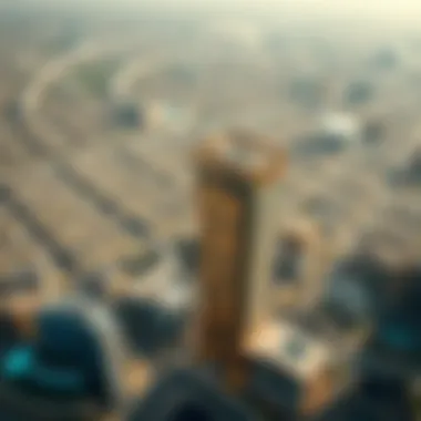 Aerial view of Dubai highlighting the prime location of the Bloom Properties Al Mankhool Building