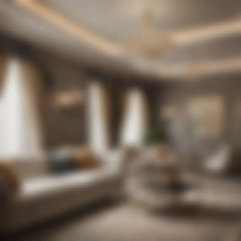 Luxurious studio interior featuring elegant furnishings
