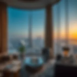 Panoramic view of Burj Khalifa apartments