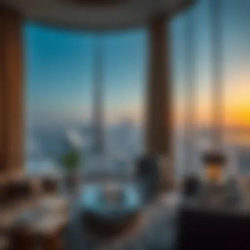 Panoramic view of Burj Khalifa apartments