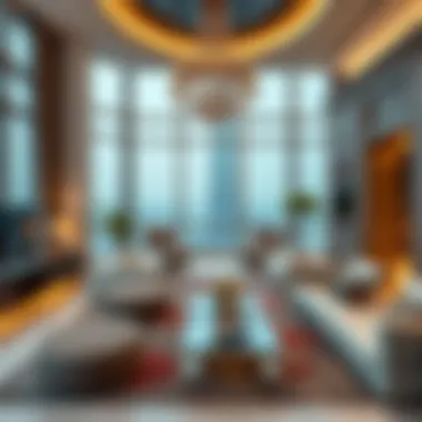 Luxurious apartment interior in Burj Khalifa