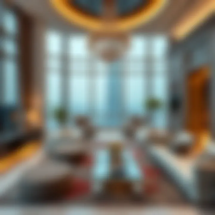 Luxurious apartment interior in Burj Khalifa