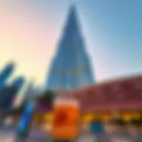 Stunning view of Burj Khalifa from the ground