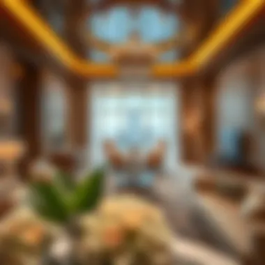 Luxurious suite interior featuring modern design and amenities