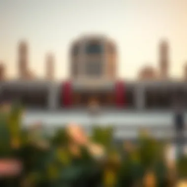 View of Burjuman Hotel's surroundings highlighting cultural landmarks