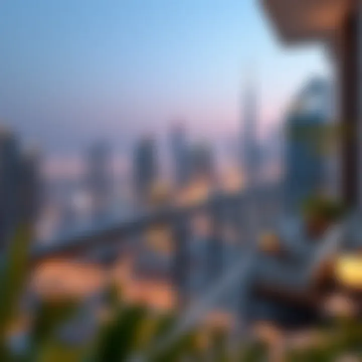 Stunning City Skyline View from C7 Residence Panoramic city skyline view from a C7 Residence balcony