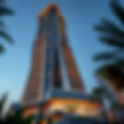 Stunning exterior view of Cavalli Casa Tower showcasing luxury architecture