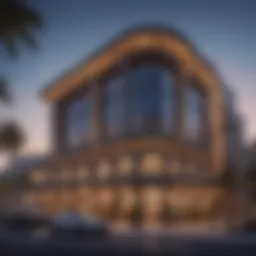 Exterior view of Cavalli Club showcasing its luxury and design.