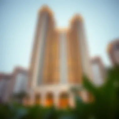 Stunning exterior view of Champions Tower One showcasing its architectural brilliance