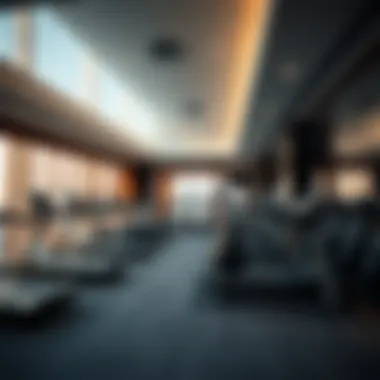 Modern fitness center in Citadines Metro Central Apartments